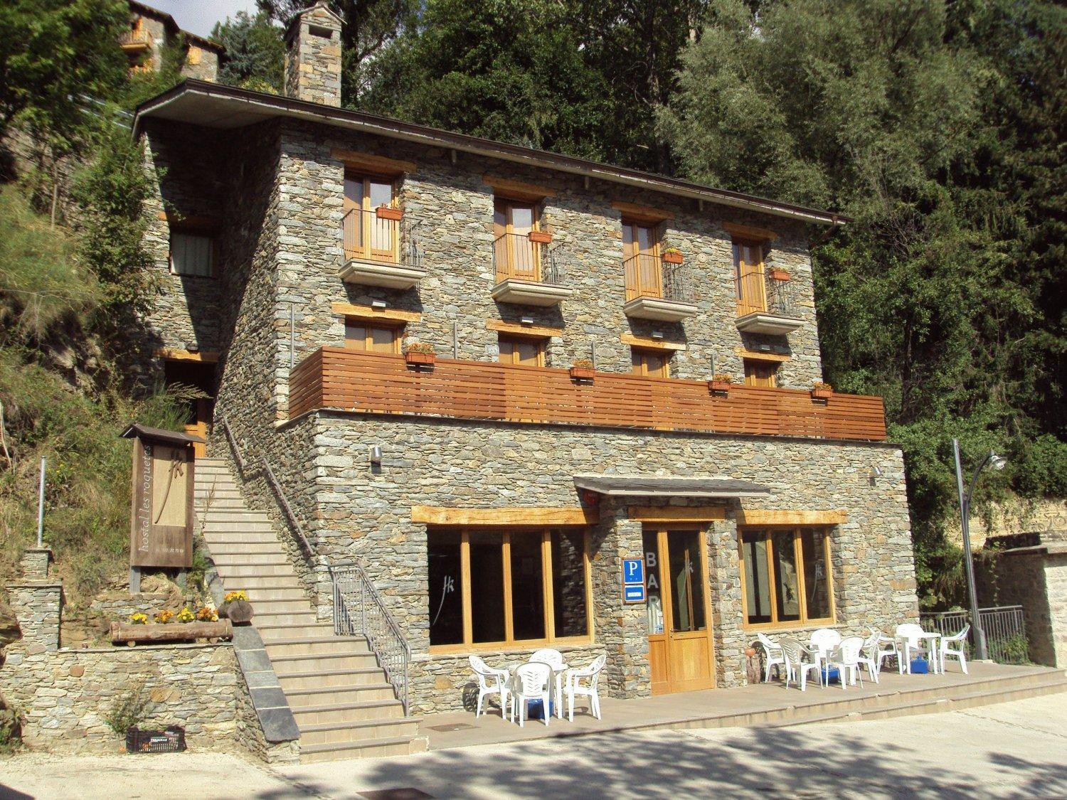 Hostal Les Roquetes Queralbs Esterno foto